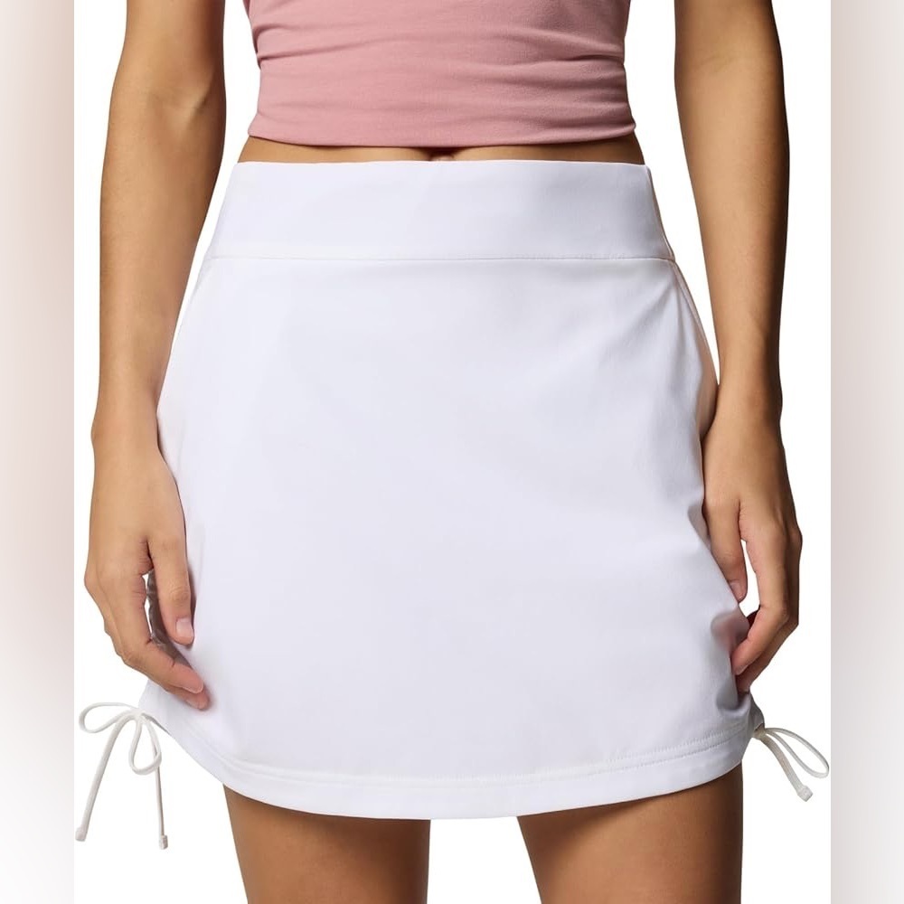 Columbia Womens All Seasons UP 50
Comfort Stretch Ruched Skort, White, Large